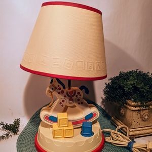VTG 1984 Fisher Price Toy Rocking Horse Lamp